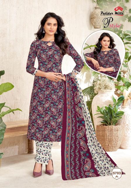 Patidar P Style Vol-57 – Dress Material - Wholesale Catalog