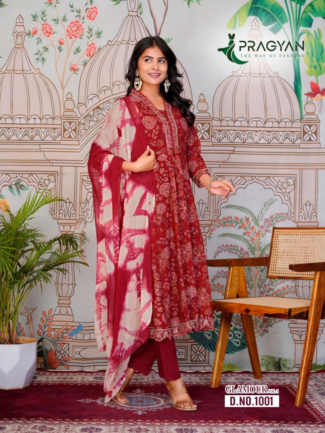 Pragyan Glamour vol 1 catalog span kurtis online india