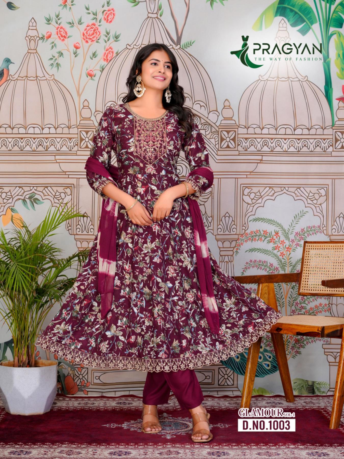Pragyan Glamour vol 1 catalog span kurtis online india