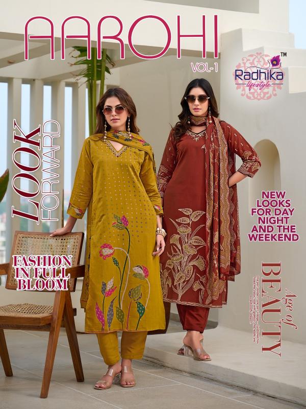 Radhika Lifestyle Aarohi vol 1 catalog top brand kurtis in india