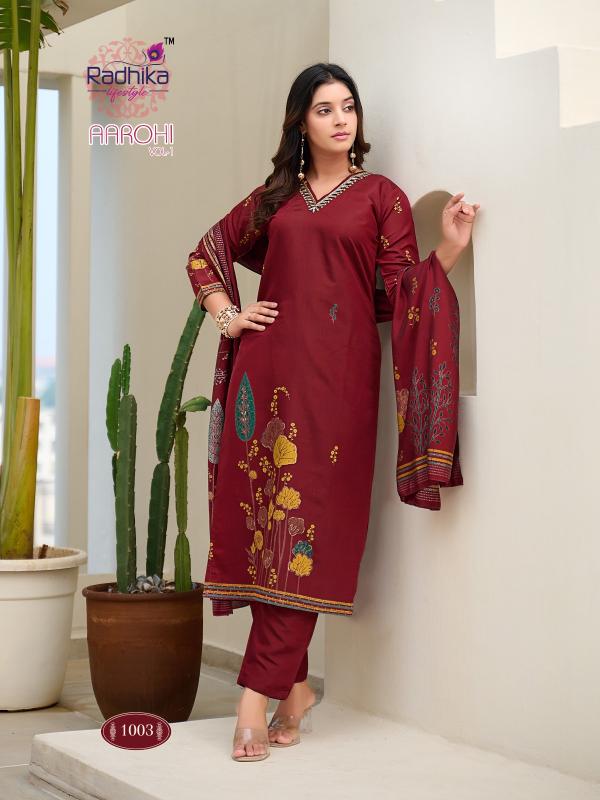 Radhika Lifestyle Aarohi vol 1 catalog top brand kurtis in india
