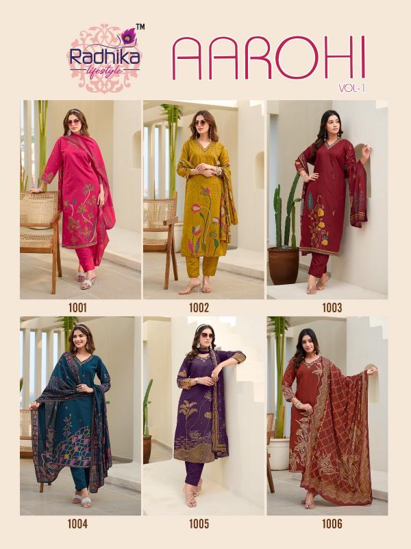 Radhika Lifestyle Aarohi vol 1 catalog top brand kurtis in india