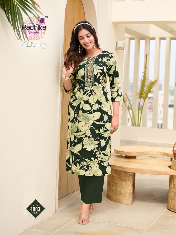 Radhika LifeStyle Alisha Vol 4 catalog indian design kurti
