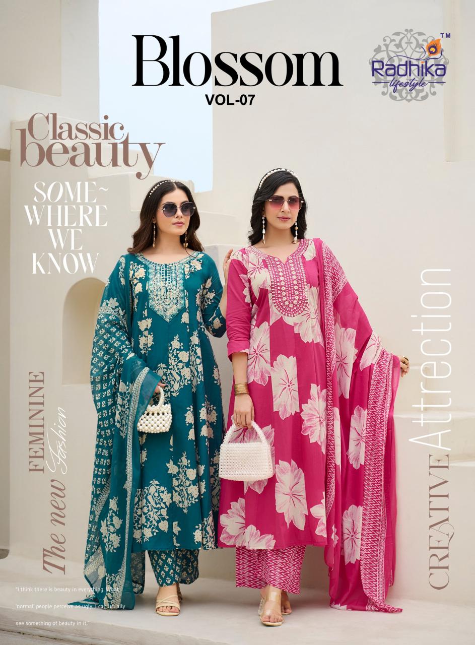 Radhika Lifestyle Blossom vol 7 catalog top kurti manufacturers in india