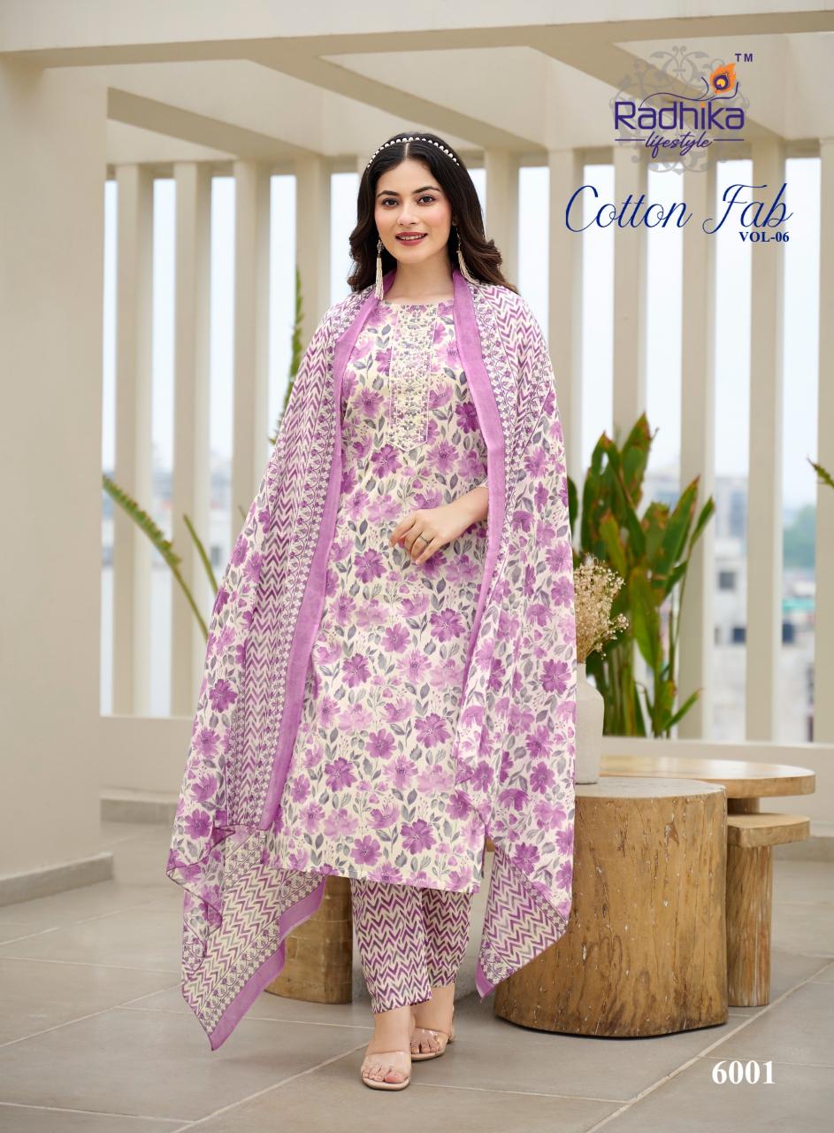 Radhika Lifestyle Cotton Fab Vol 6 catalog sangria kurtis online india