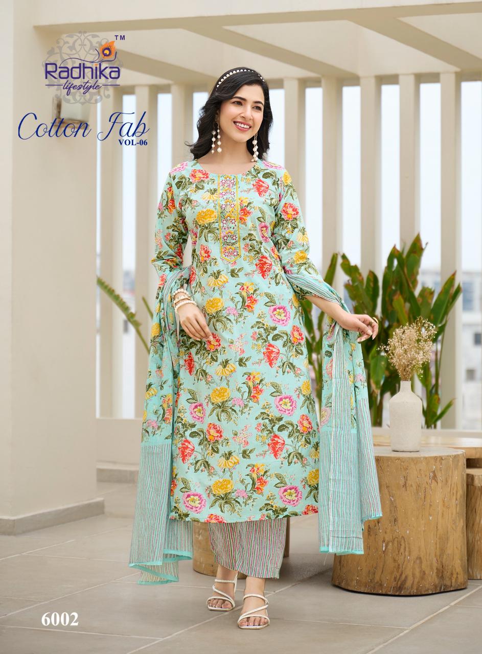 Radhika Lifestyle Cotton Fab Vol 6 catalog sangria kurtis online india