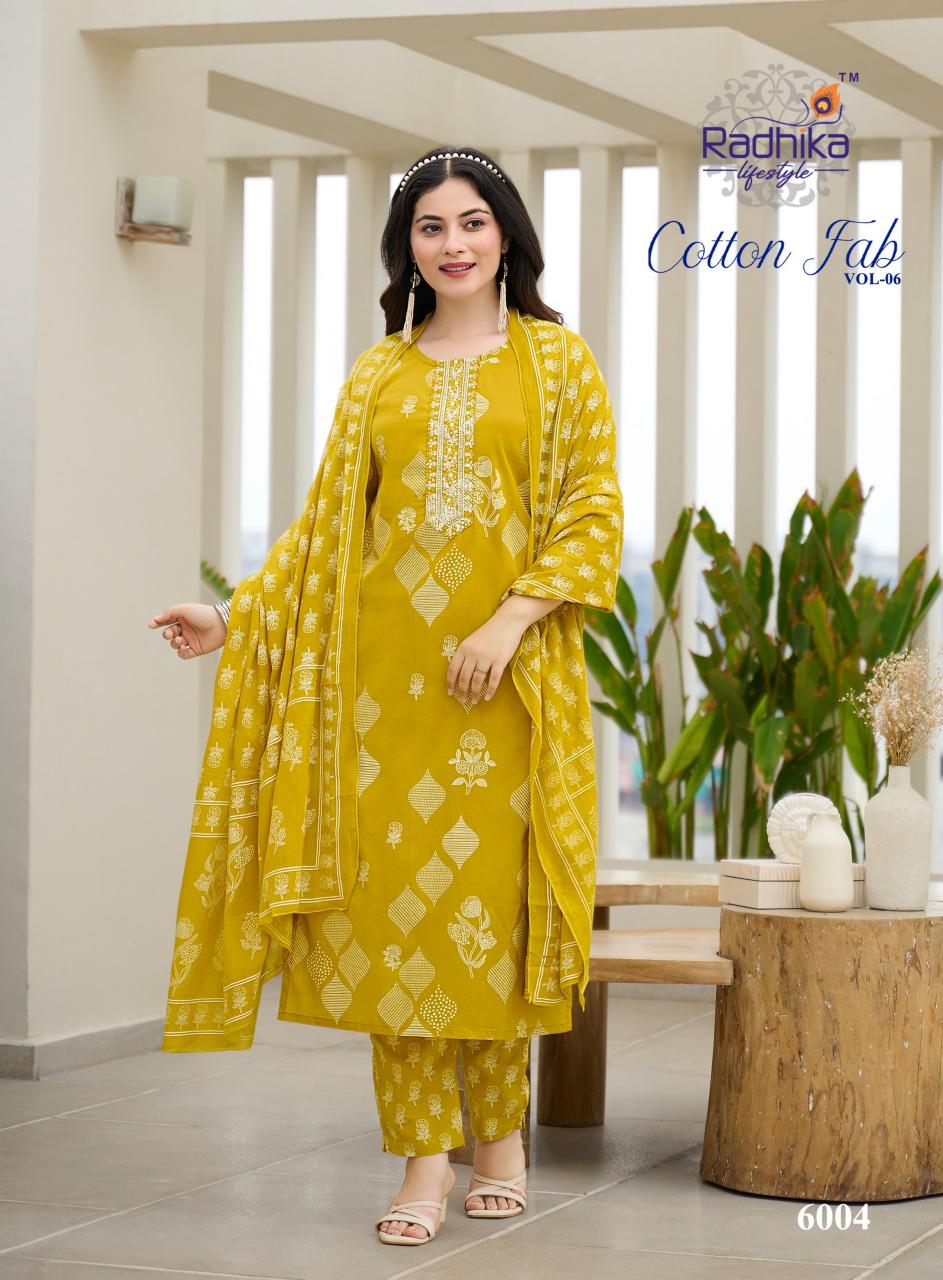 Radhika Lifestyle Cotton Fab Vol 6 catalog sangria kurtis online india