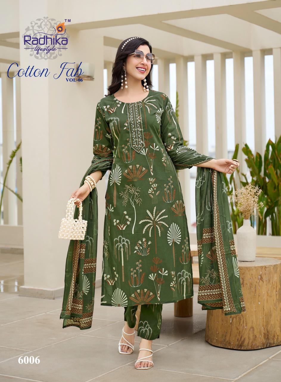 Radhika Lifestyle Cotton Fab Vol 6 catalog sangria kurtis online india