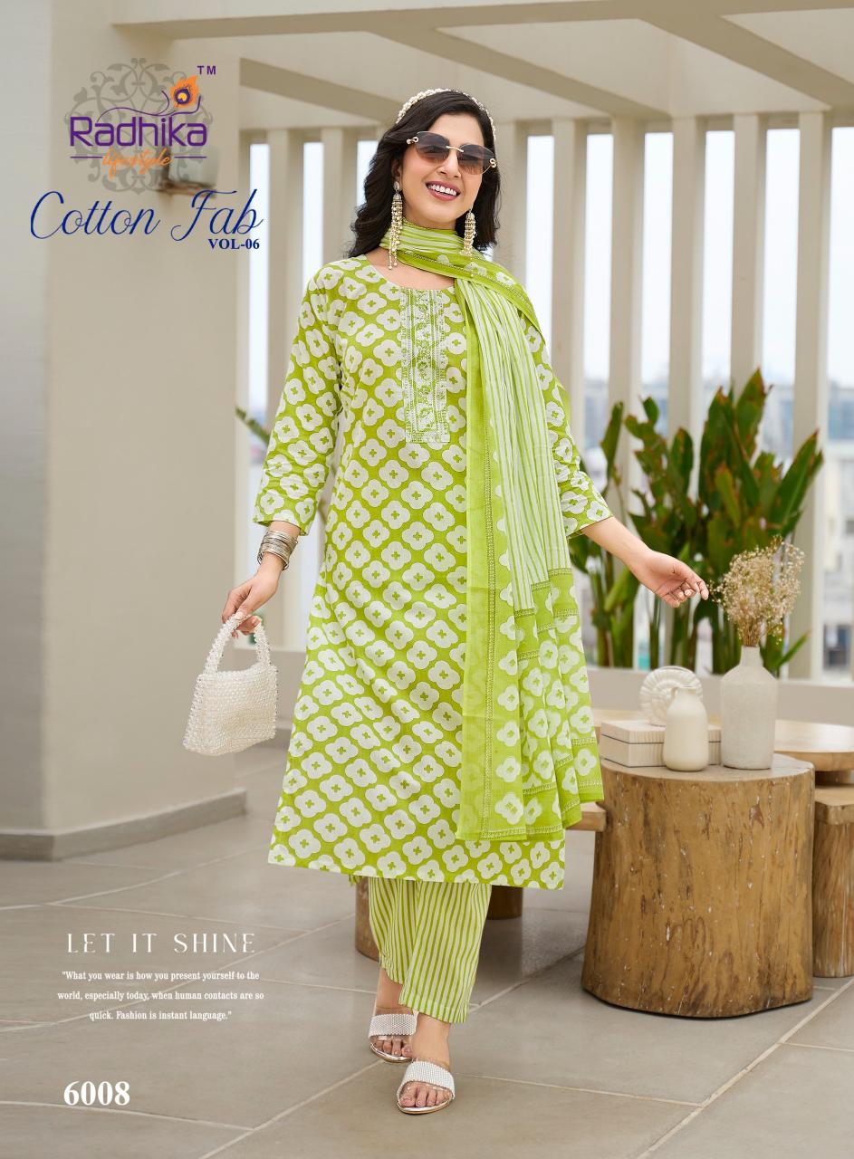 Radhika Lifestyle Cotton Fab Vol 6 catalog sangria kurtis online india