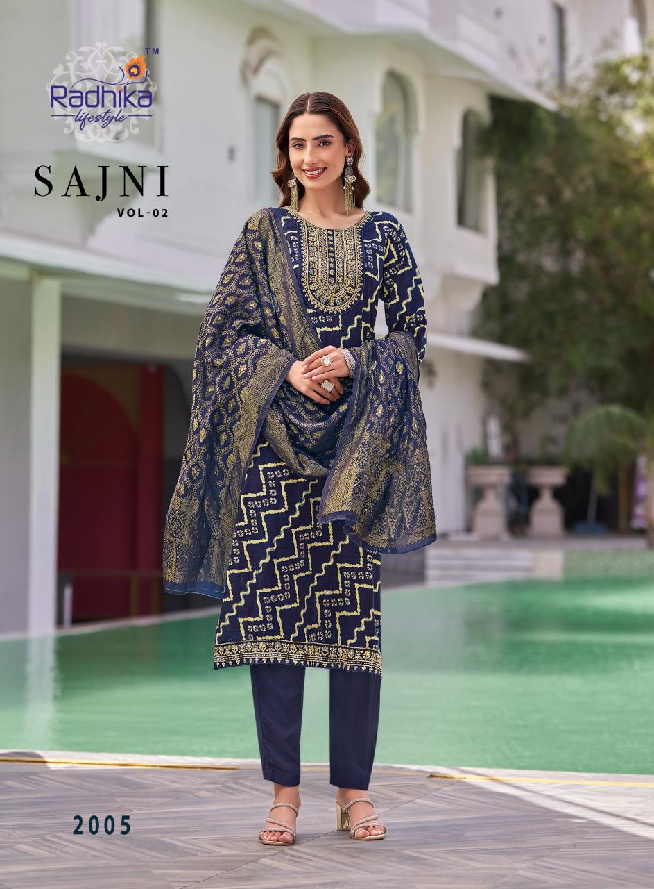 Radhika Lifestyle Sajni Vol 2 catalog indian wear designer kurtis