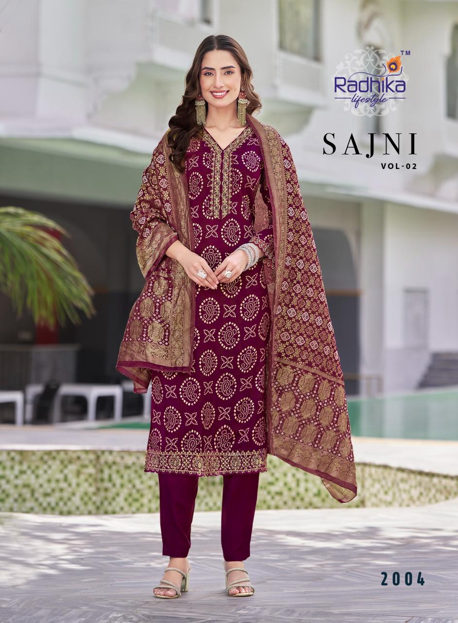 Radhika Lifestyle Sajni Vol 2 catalog indian wear designer kurtis