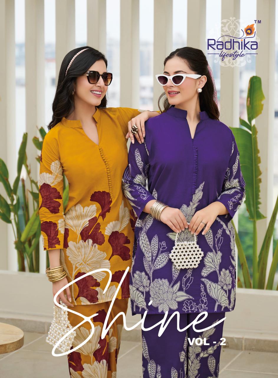 Radhika Lifestyle Shine Vol 2 catalog modest co ord sets for women