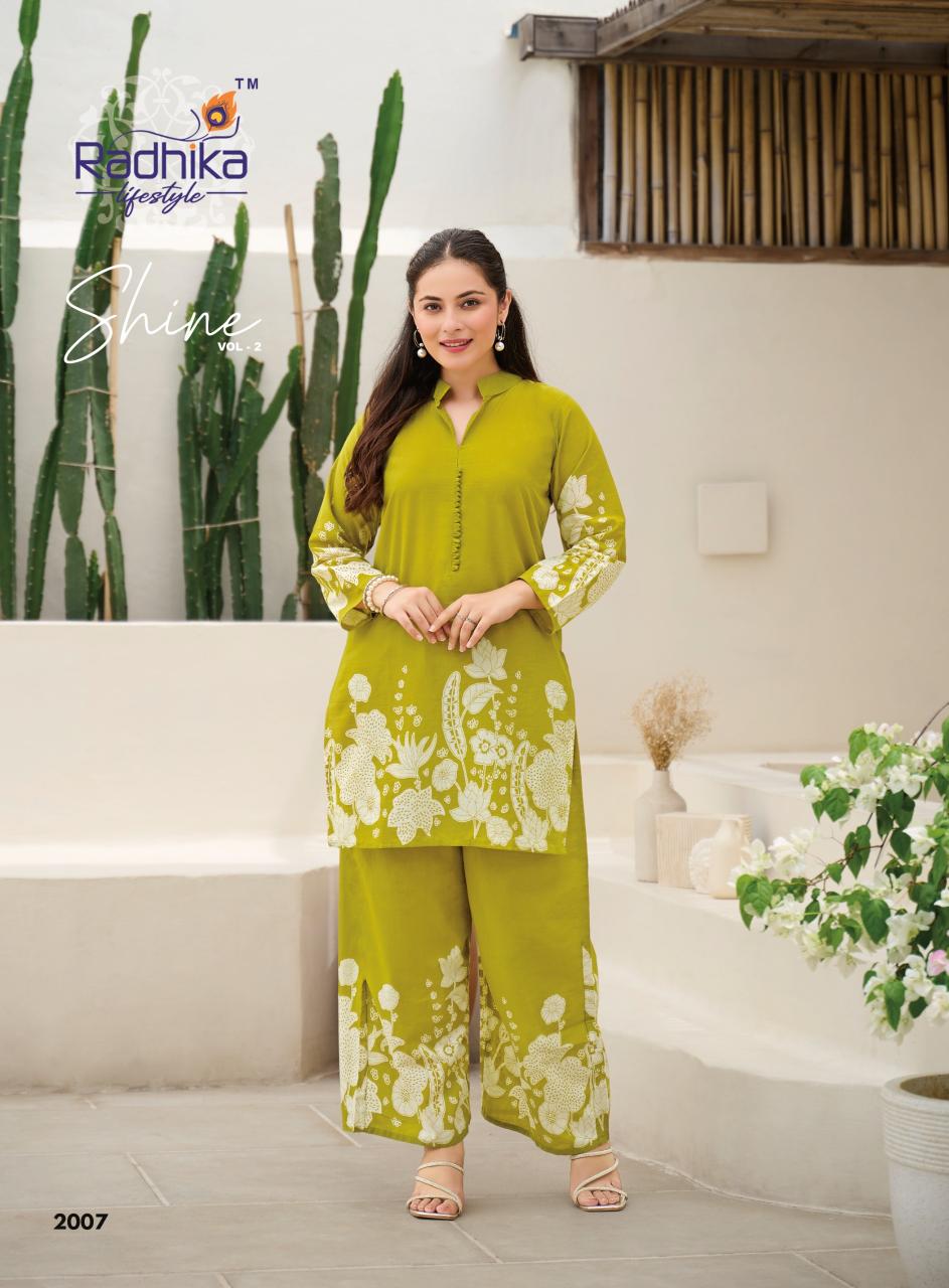 Radhika Lifestyle Shine Vol 2 catalog modest co ord sets for women