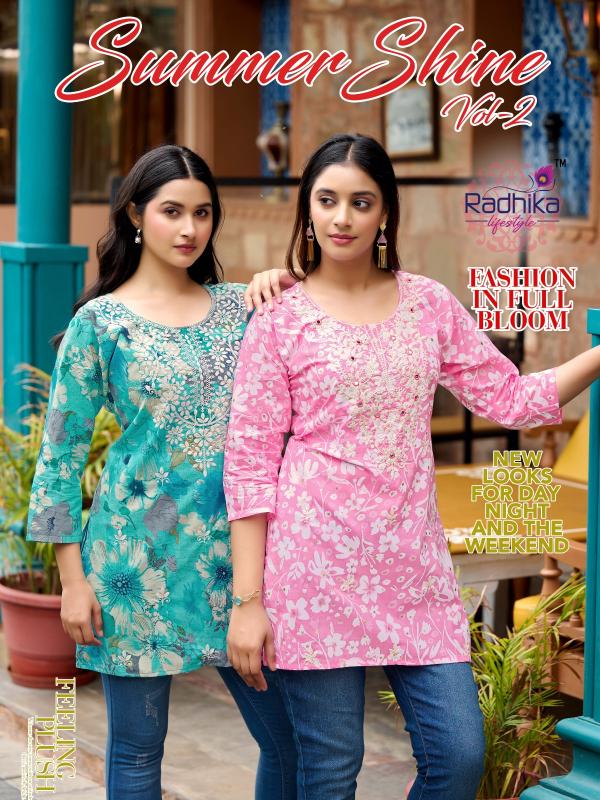 Radhika Lifestyle Summer Shine vol 2 catalog indian kurti tops online canada