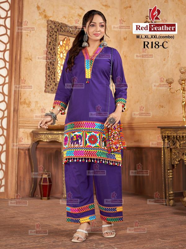 Red Feather R 18 & 19 catalog navratri co ord set