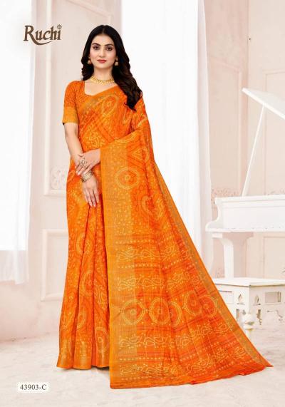 Ruchi Golden Checks catalog surat wholesale sarees shops