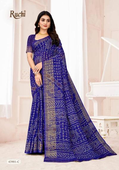 Ruchi Golden Checks catalog surat wholesale sarees shops