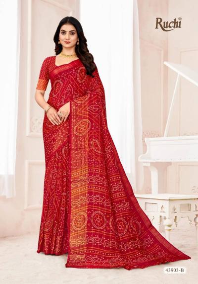 Ruchi Golden Checks catalog surat wholesale sarees shops