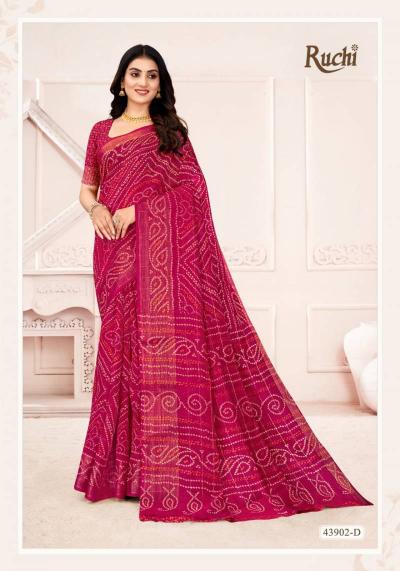 Ruchi Golden Checks catalog surat wholesale sarees shops