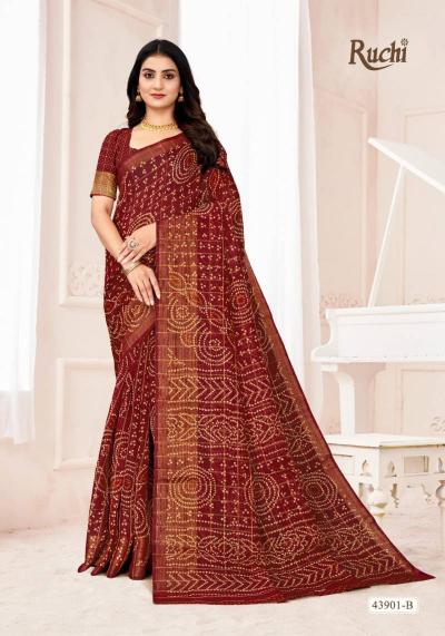 Ruchi Golden Checks catalog surat wholesale sarees shops
