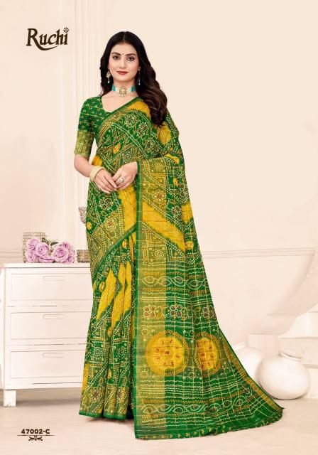 Ruchi Golden Checks vol 2 catalog surat saree market contact number