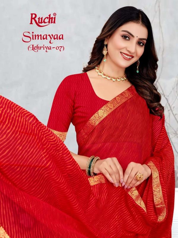 Ruchi Simayaa Lehriya vol 7 catalog surat ki saree wholesale