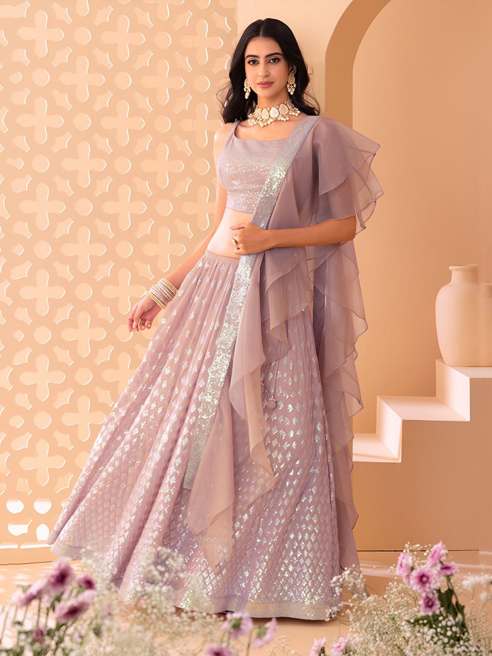 Sabella 15087 Pink catalog budget lehenga online india