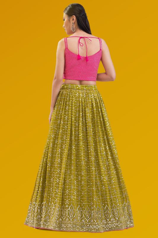 Sabella 5076 Olive catalog trending lehengas online india