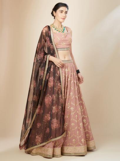 Sabella 5086 pink catalog yebo india lehenga