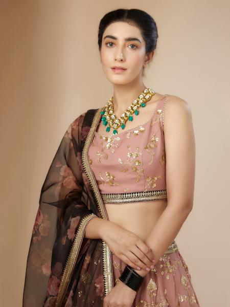 Sabella 5086 pink catalog yebo india lehenga