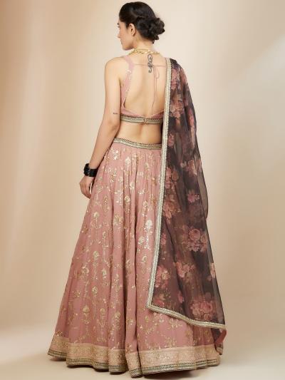 Sabella 5086 pink catalog yebo india lehenga