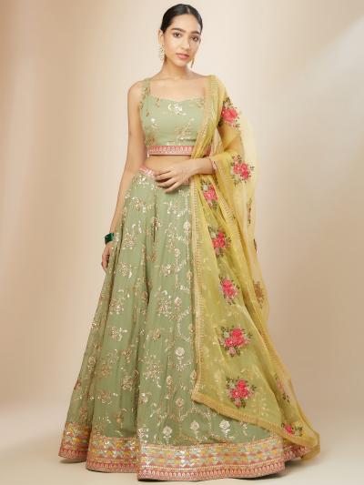 Sabella 5086 Pista catalog south india fashion lehenga