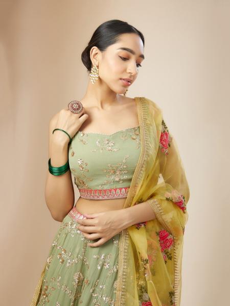 Sabella 5086 Pista catalog south india fashion lehenga