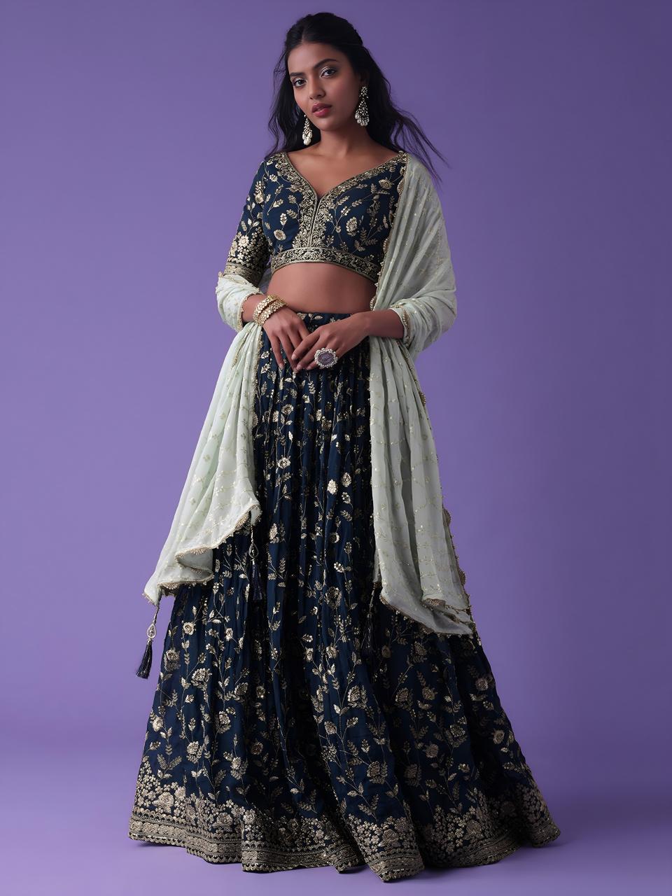 Sabella 5099 Blue catalog simple lehenga choli online shopping india