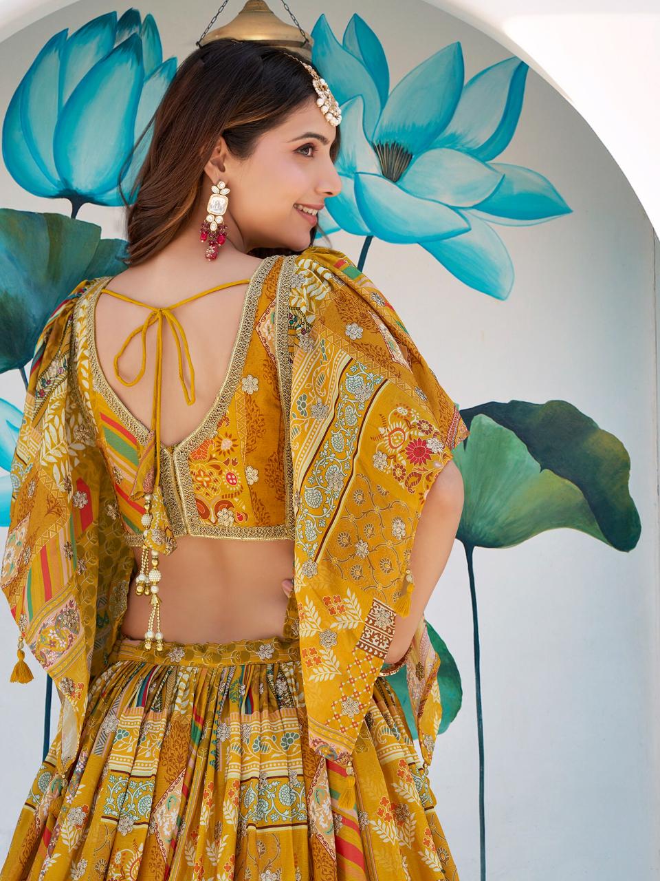 Sabella 7050 Yellow catalog shein india lehenga