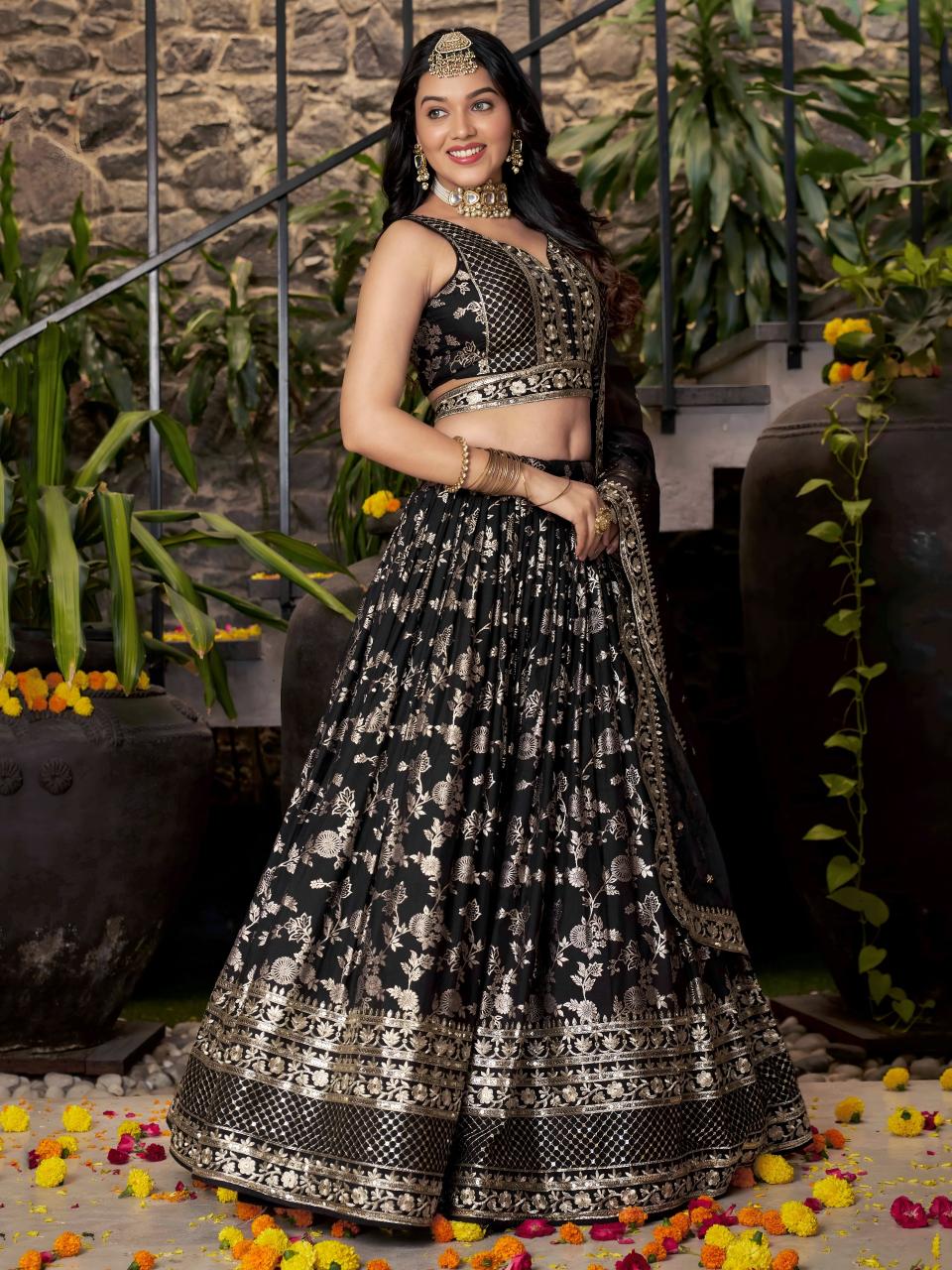 Sabella 7100 Black catalog lehenga choli online india