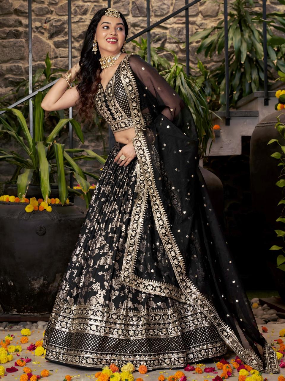 Sabella 7100 Black catalog lehenga choli online india