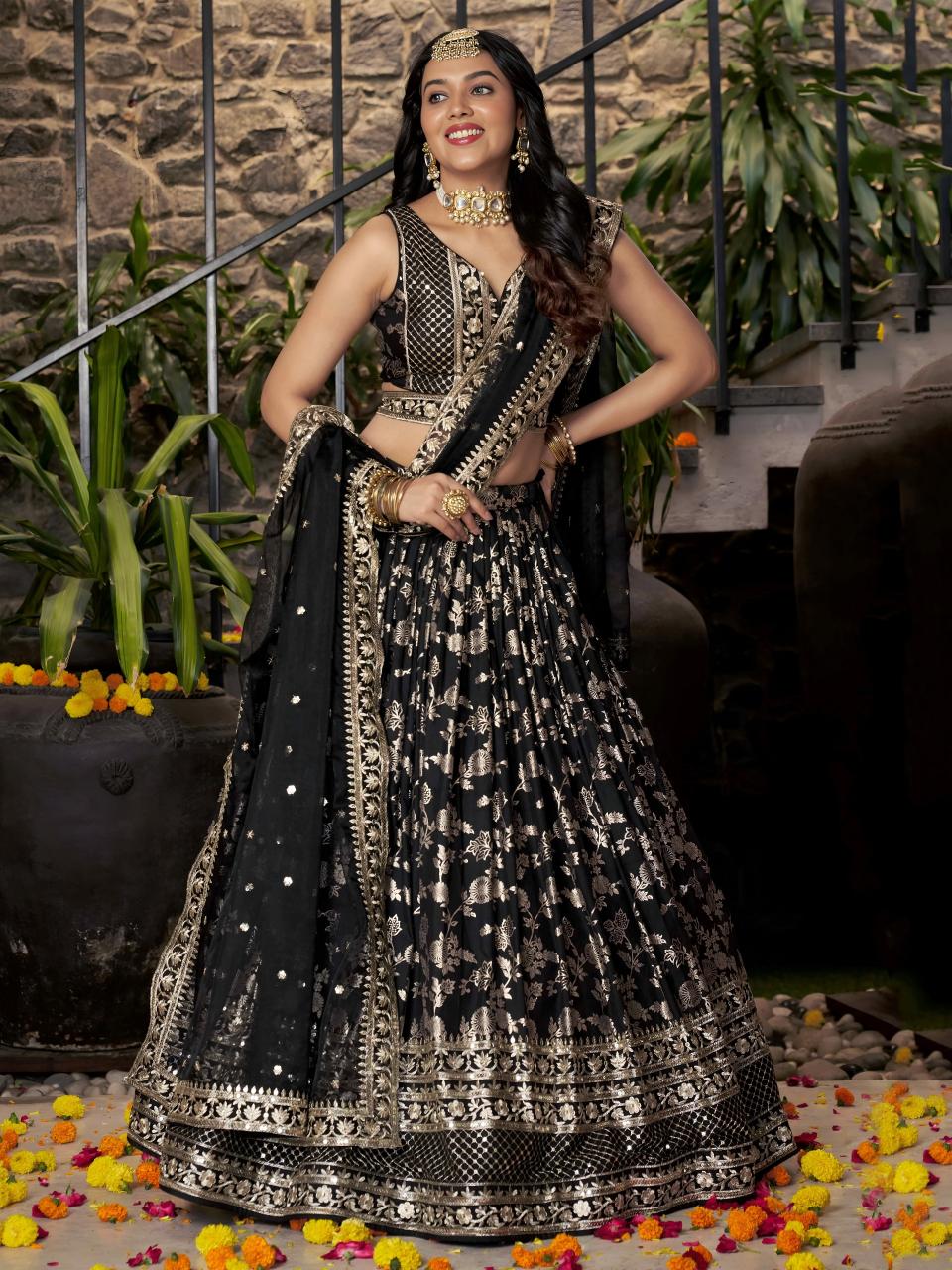 Sabella 7100 Black catalog lehenga choli online india