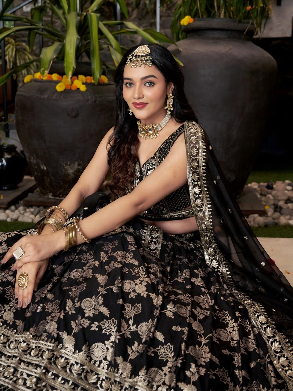 Sabella 7100 Black catalog lehenga choli online india