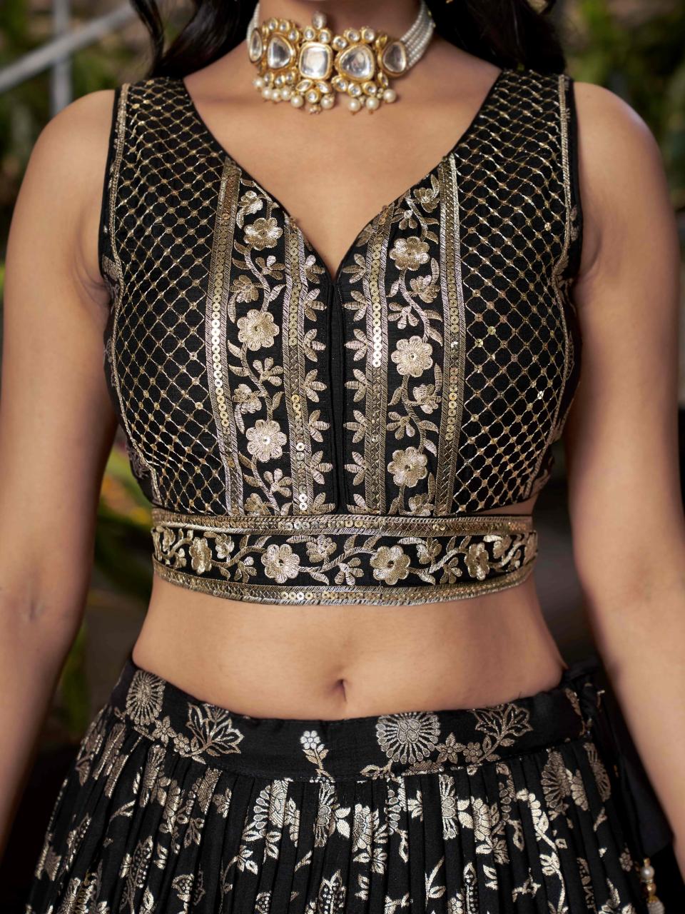 Sabella 7100 Black catalog lehenga choli online india