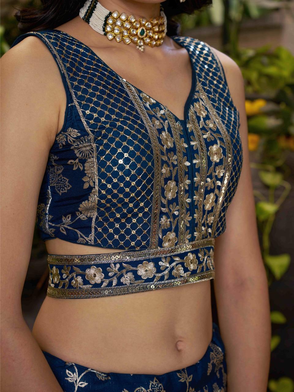 Sabella 7100 Dove Blue catalog lehenga choli online shopping india