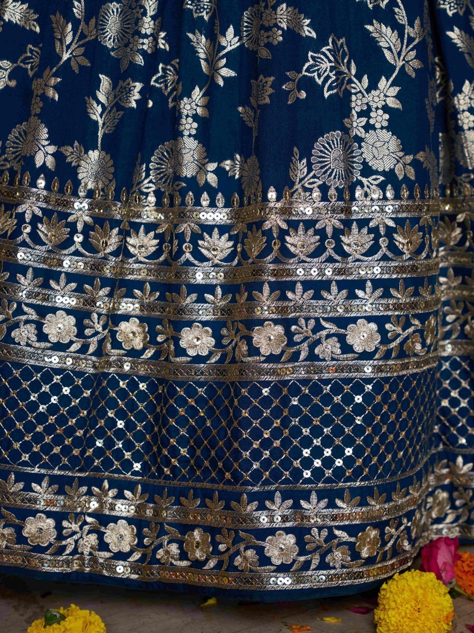 Sabella 7100 Dove Blue catalog lehenga choli online shopping india