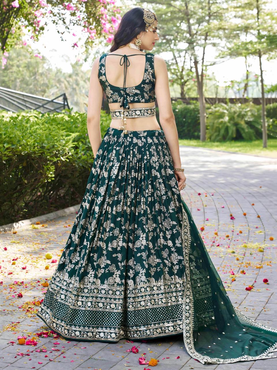 Sabella 7100 Green catalog lehenga choli online shopping low price india