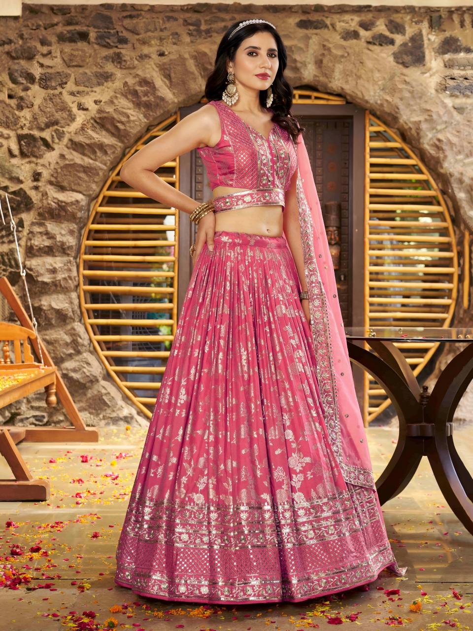Sabella 7100 Peach catalog buy cheap lehenga choli online india