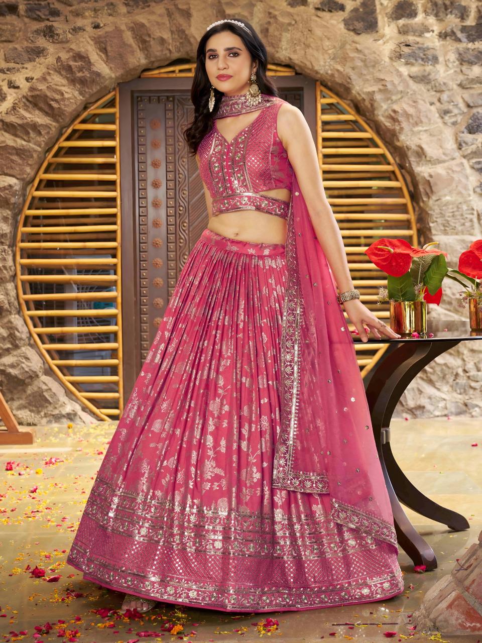 Sabella 7100 Peach catalog buy cheap lehenga choli online india