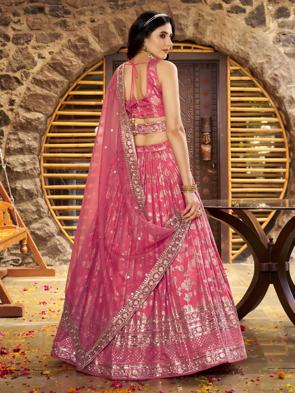 Sabella 7100 Peach catalog buy cheap lehenga choli online india