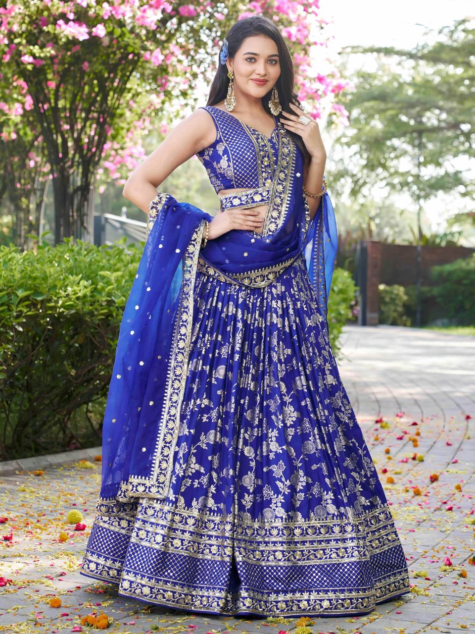 Sabella 7100 Royal Blue catalog online lehenga shopping india