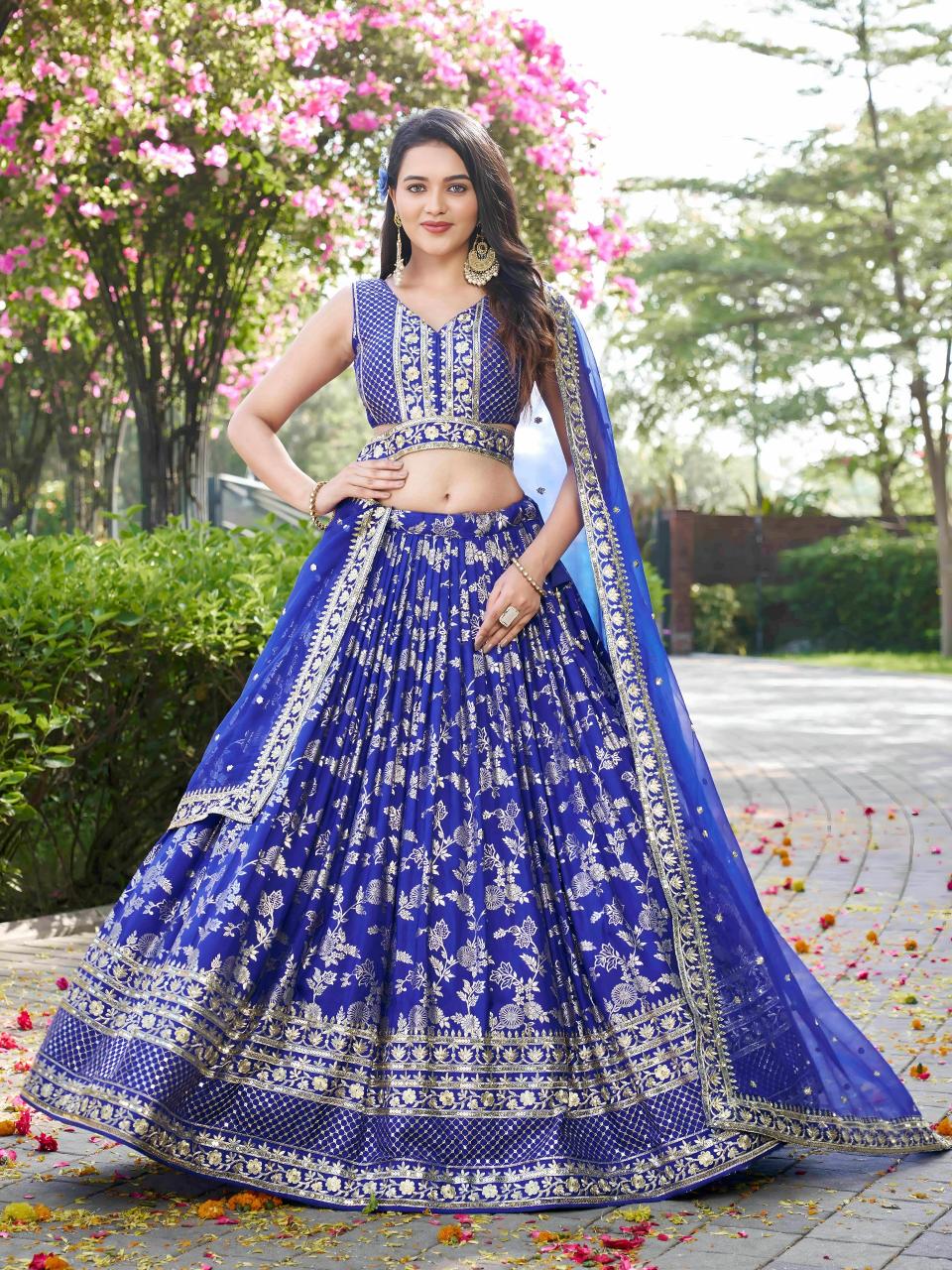 Sabella 7100 Royal Blue catalog online lehenga shopping india