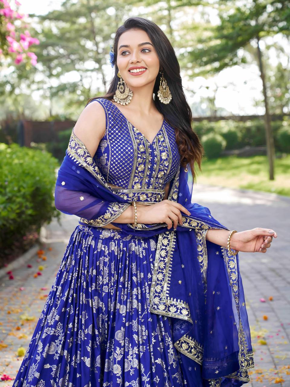 Sabella 7100 Royal Blue catalog online lehenga shopping india