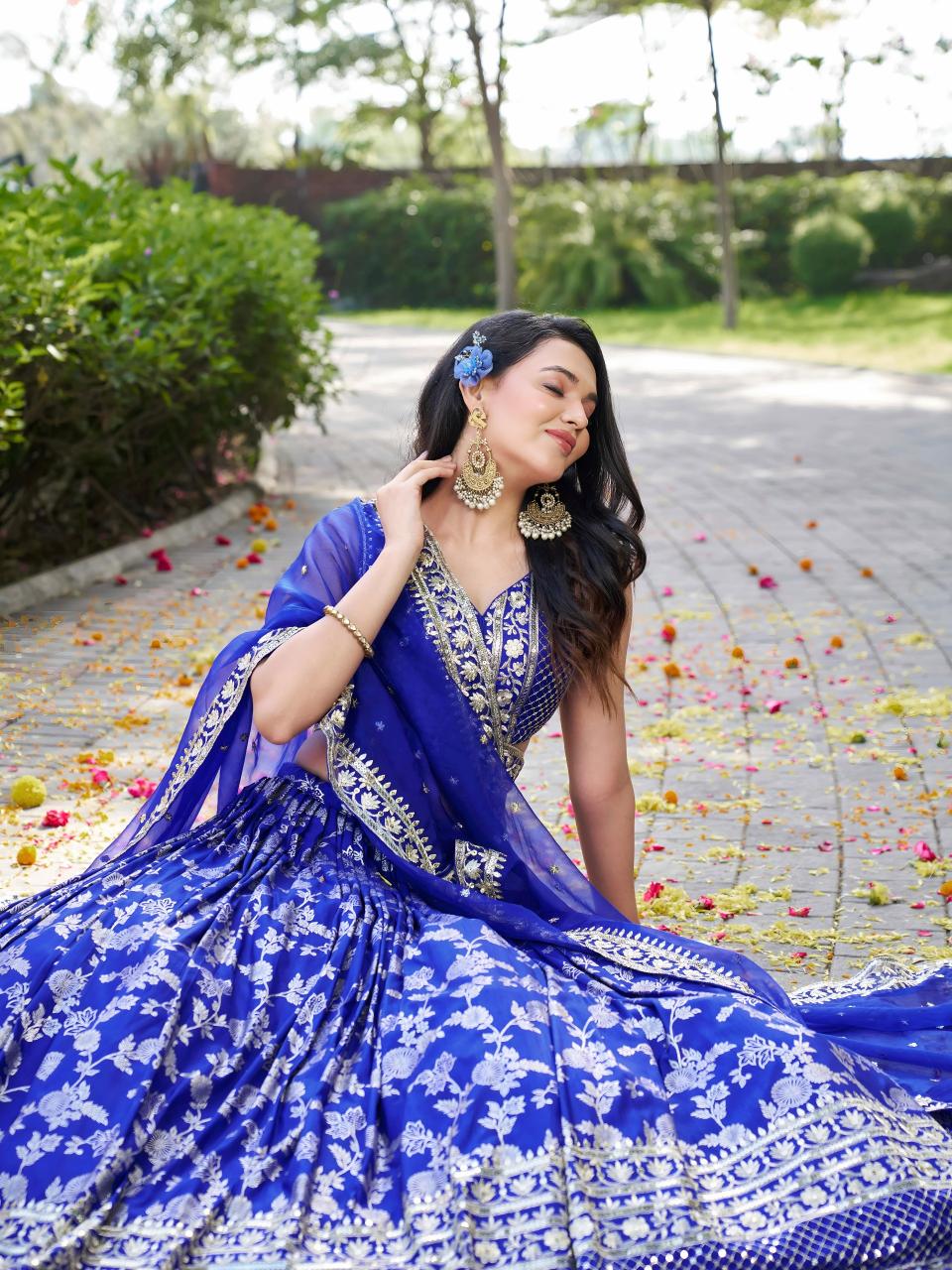 Sabella 7100 Royal Blue catalog online lehenga shopping india